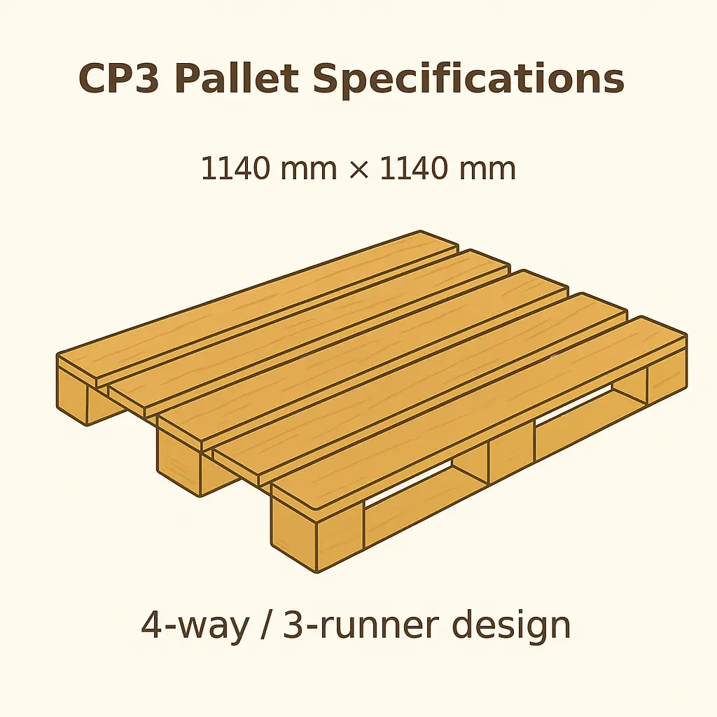 CP3 Wooden pallet specification