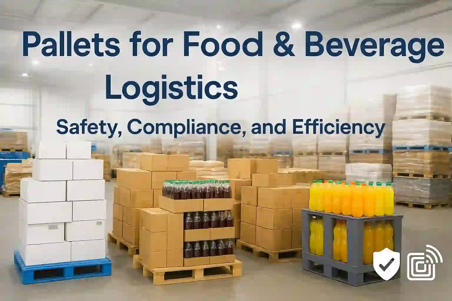 pallets for food and beverage logistics