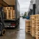 EPAL pallets exchanged at a warehouse dock supporting sustainable logistics